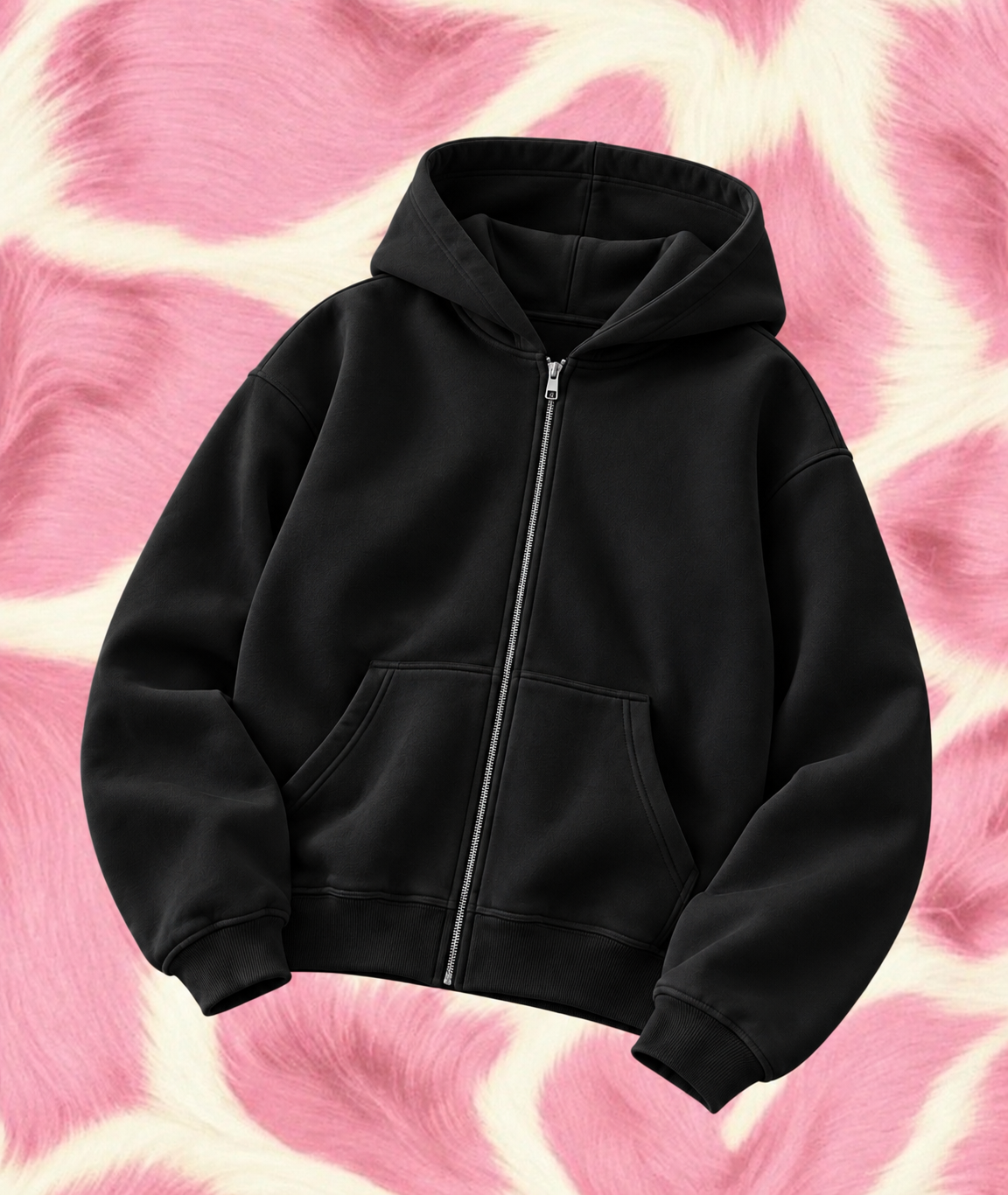 Hoodie Zipper Black