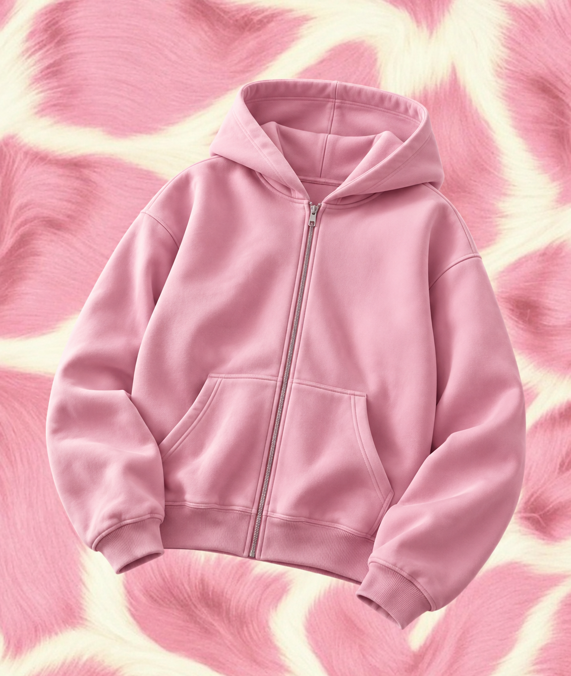 Hoodie Zipper pink