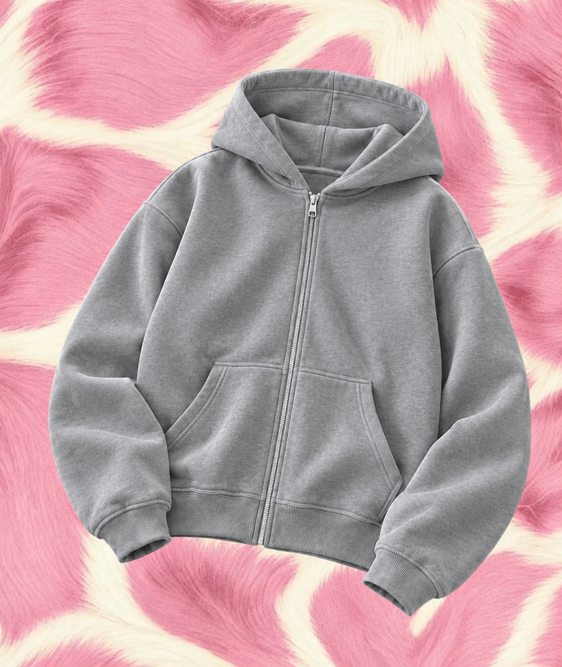 Hoodie Zipper Grey