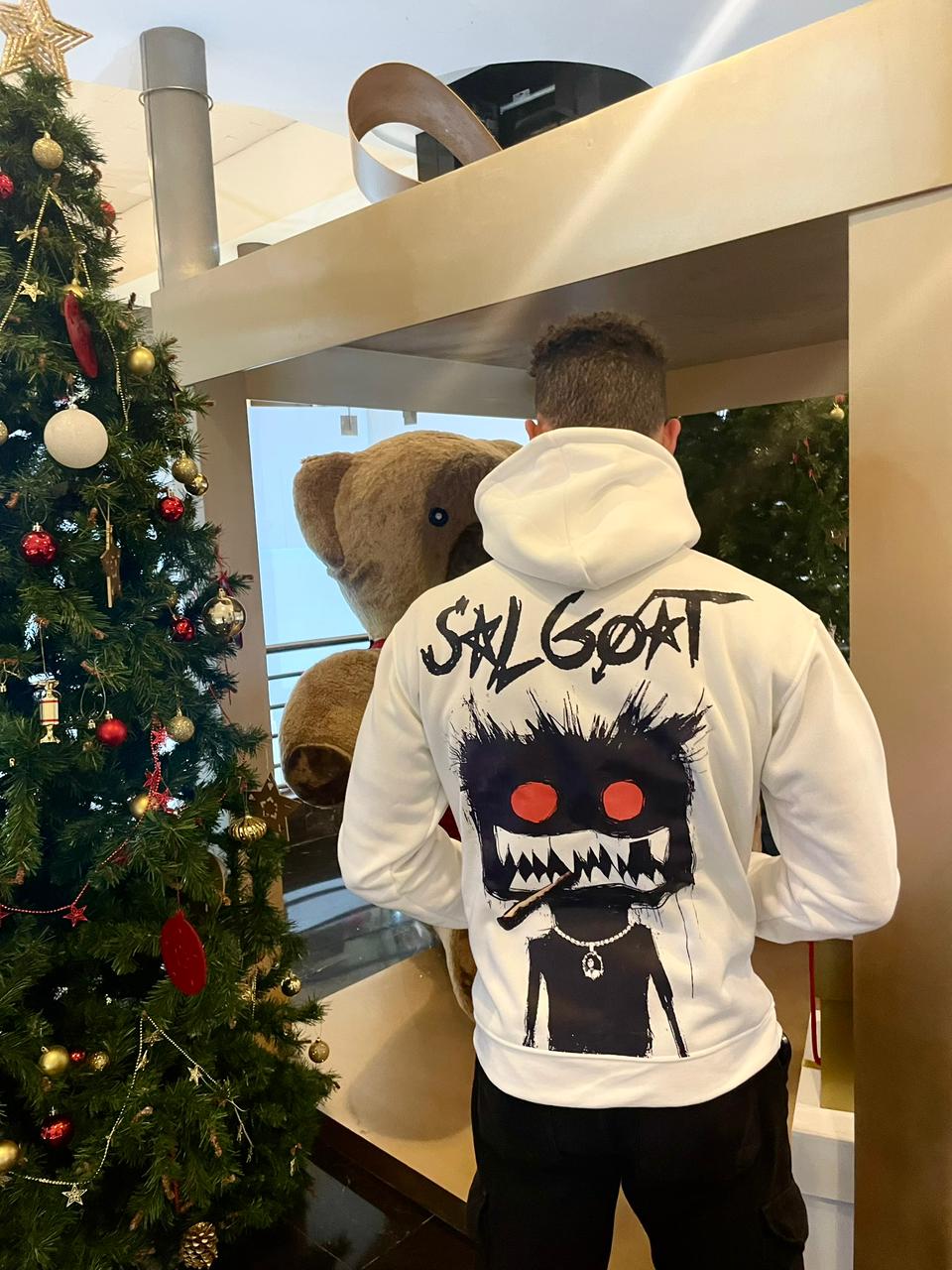 HOODIE SALGOAT BLANC