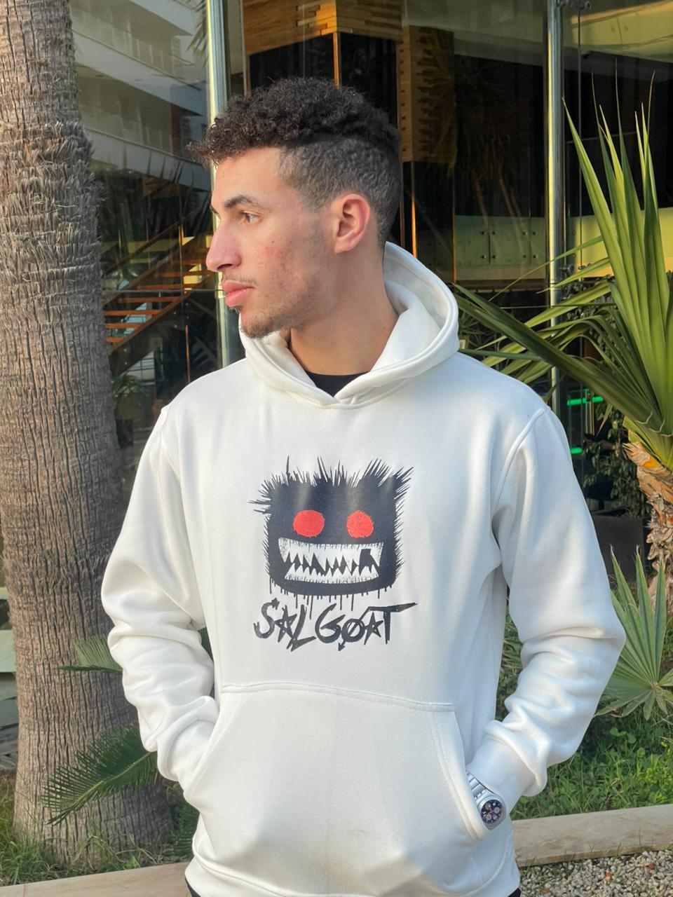 HOODIE SALGOAT BLANC